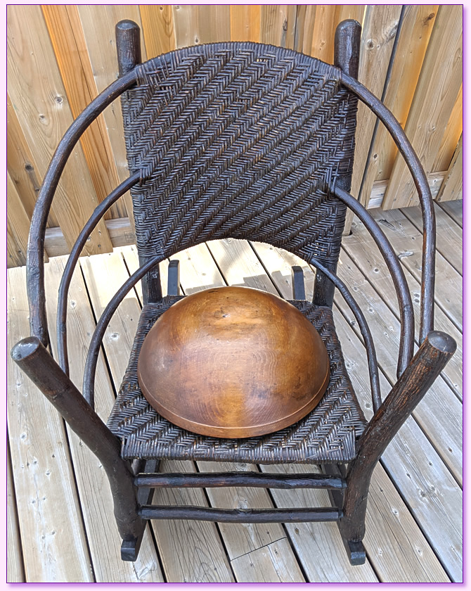 1870s Butter Bowl Bottom Chair